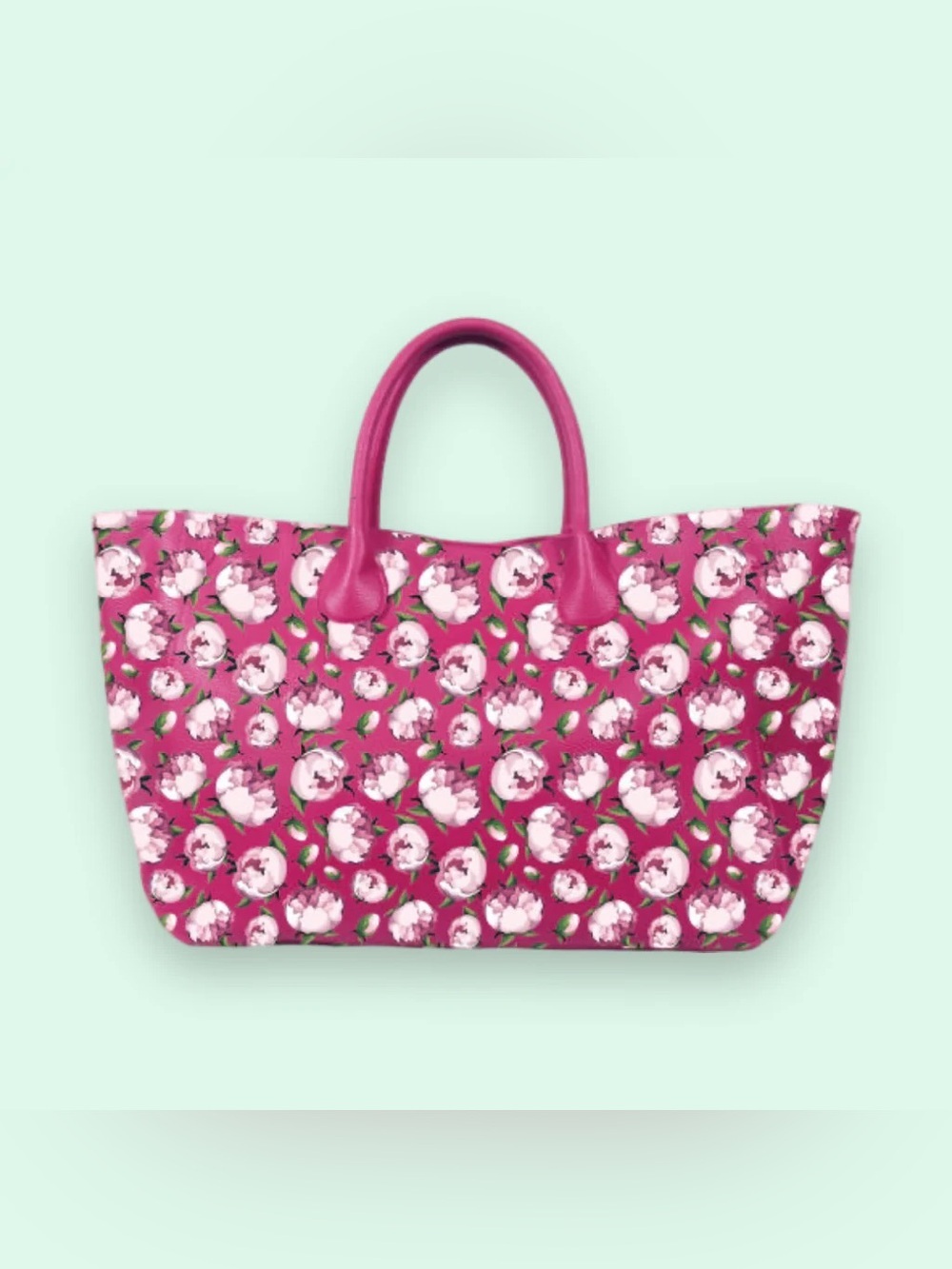 Peony Vegan Leather Carry All Bag